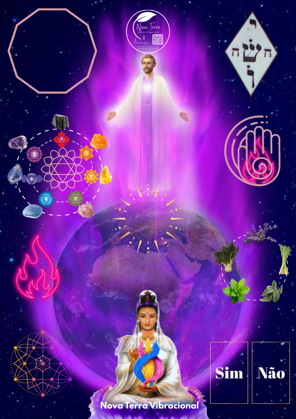Mesa Reiki da Chama Violeta